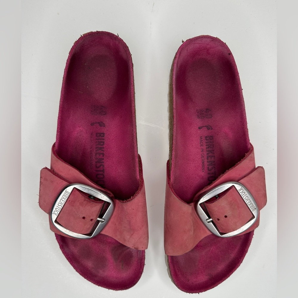 Pink Birkenstocks Madrid Big Buckle 40/9